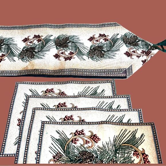 Holiday 5 piece table setting! New - Picture 1 of 4